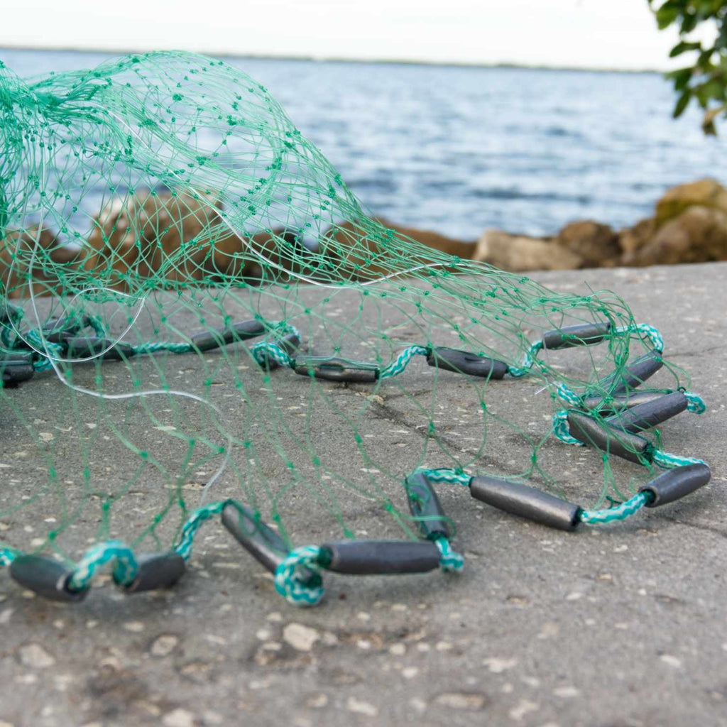 Bait Buster Mullet Cast Nets : (1-1/4' Sq Mesh ) (CMLMB, 6, Green)